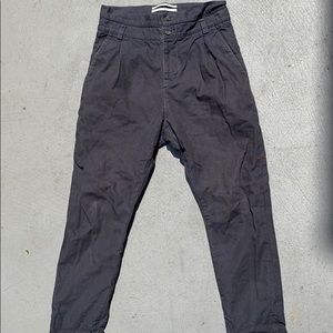 Double waist band military tapered pant
